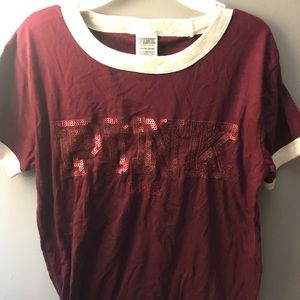 Maroon VS Pink Short Sleeve Shirt